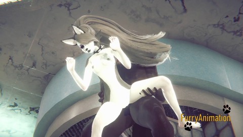 Hardcore furry anime sex - wild action with Wolf YIFF